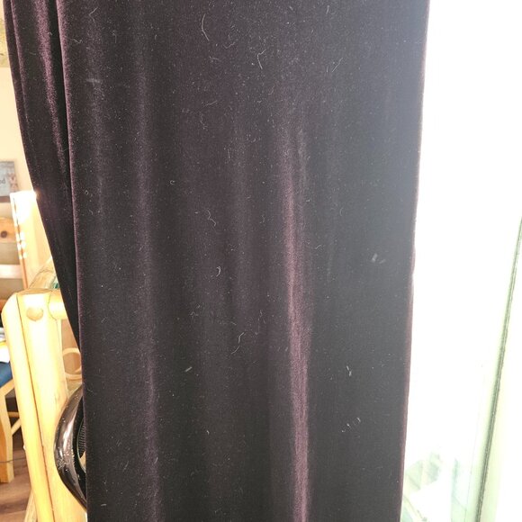 Bi Color Velvet Maxie Skirt - Picture 3 of 4